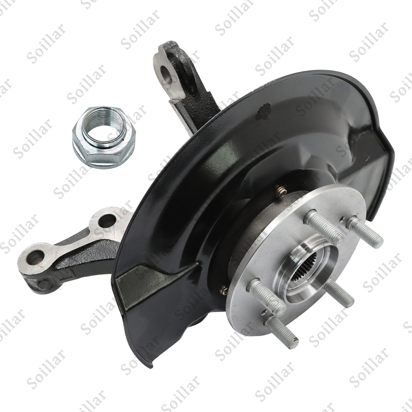 Front Left Steering Knuckle & Wheel Hub Bearing Assembly For Honda CR-V 2007-09