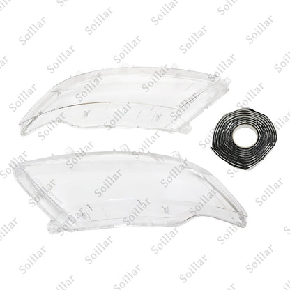 Pair Front Headlight Headlamp Lens Covers Left&Right For Lincoln MKX 2014-2018