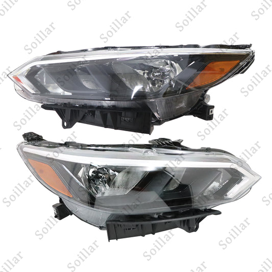 2Pcs Left + Right Side Halogen Headlight For Nissan Sentra S/SV 2024-2025 Models