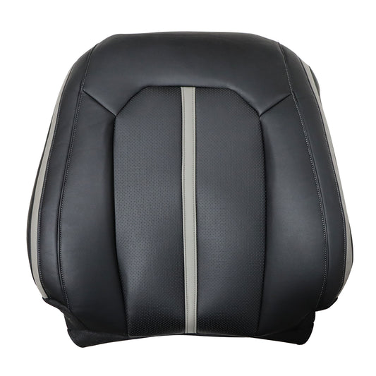 For 2015-2020 Ford F150 F250 F350 Front Driver & Passenger Bottom & Top Leather Seat Cover Black