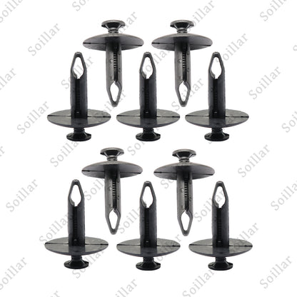 10Pcs Radiator Cover Retainer Clips Rivets fit for Ford F150 Mustang F250