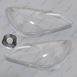 Pair Front Headlight Lens Cover+Glue For Mercedes-Benz SLK R171 2005-2011