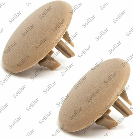 2PCS Beige Rear Armrest Seat Bolt Cover Cap Fit For 2007-2018 TAHOE GMC YUKON XL