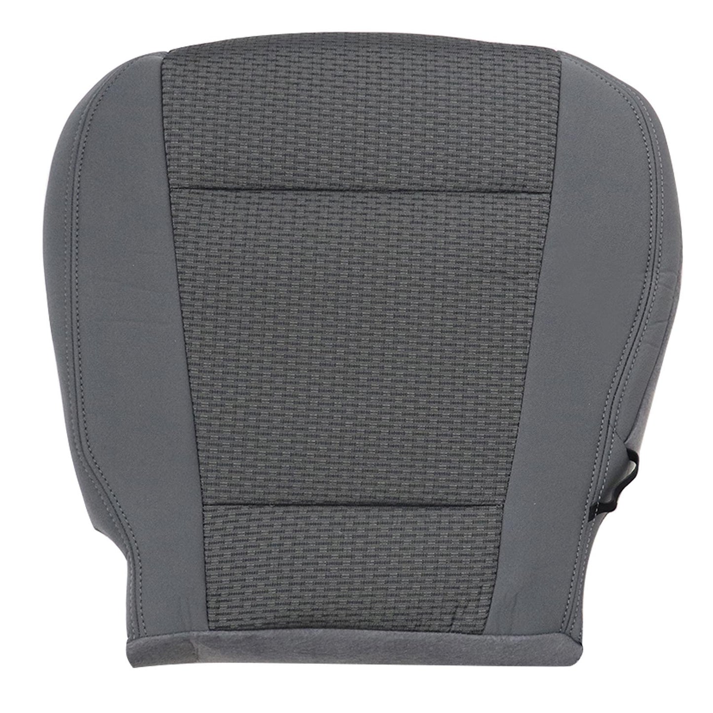 For 2017-2021 Ford F250 F350 F450 F550 Front Driver & Passenger Bottom & Top Cloth Seat Cover Gray