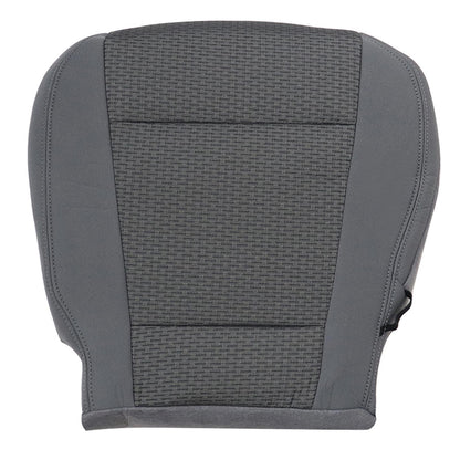 For 2017-2021 Ford F250 F350 F450 F550 Front Driver & Passenger Bottom & Top Cloth Seat Cover Gray