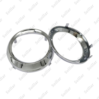 For Toyota Sienna SE Pair Fog Light Lamp Bezel Cover Chrome Trim Rings 2011-2017