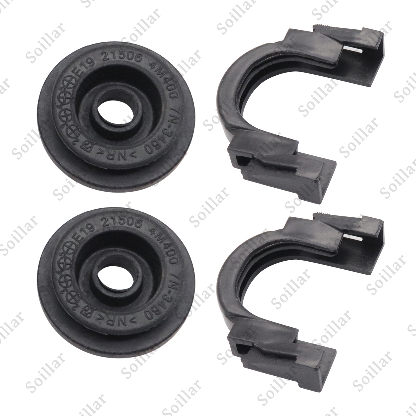 Upper Radiator Mount Bracket & Bushing 2Set For Nissan Maxima Quest Rogue Altima