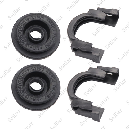 Upper Radiator Mount Bracket & Bushing 2Set For Nissan Maxima Quest Rogue Altima