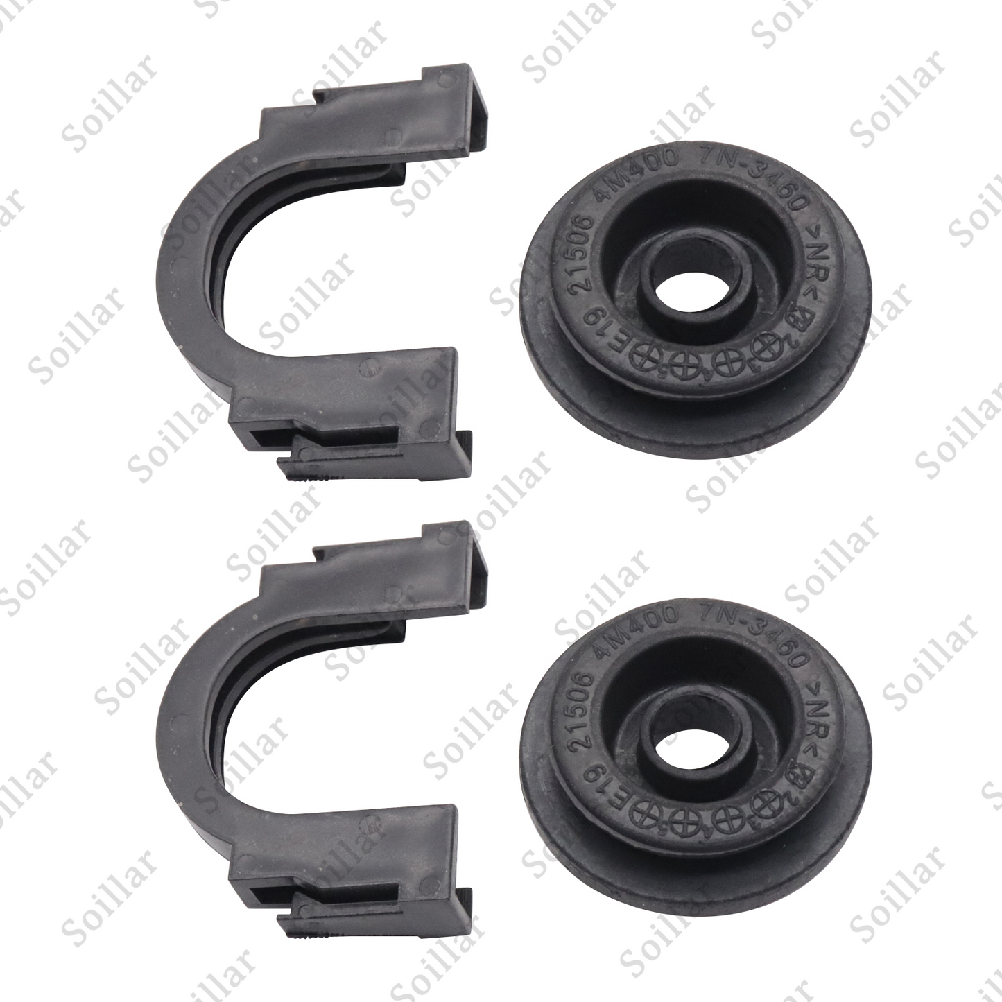 Upper Radiator Mount Bracket & Bushing 2Set For Nissan Maxima Quest Rogue Altima