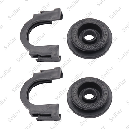 Upper Radiator Mount Bracket & Bushing 2Set For Nissan Maxima Quest Rogue Altima