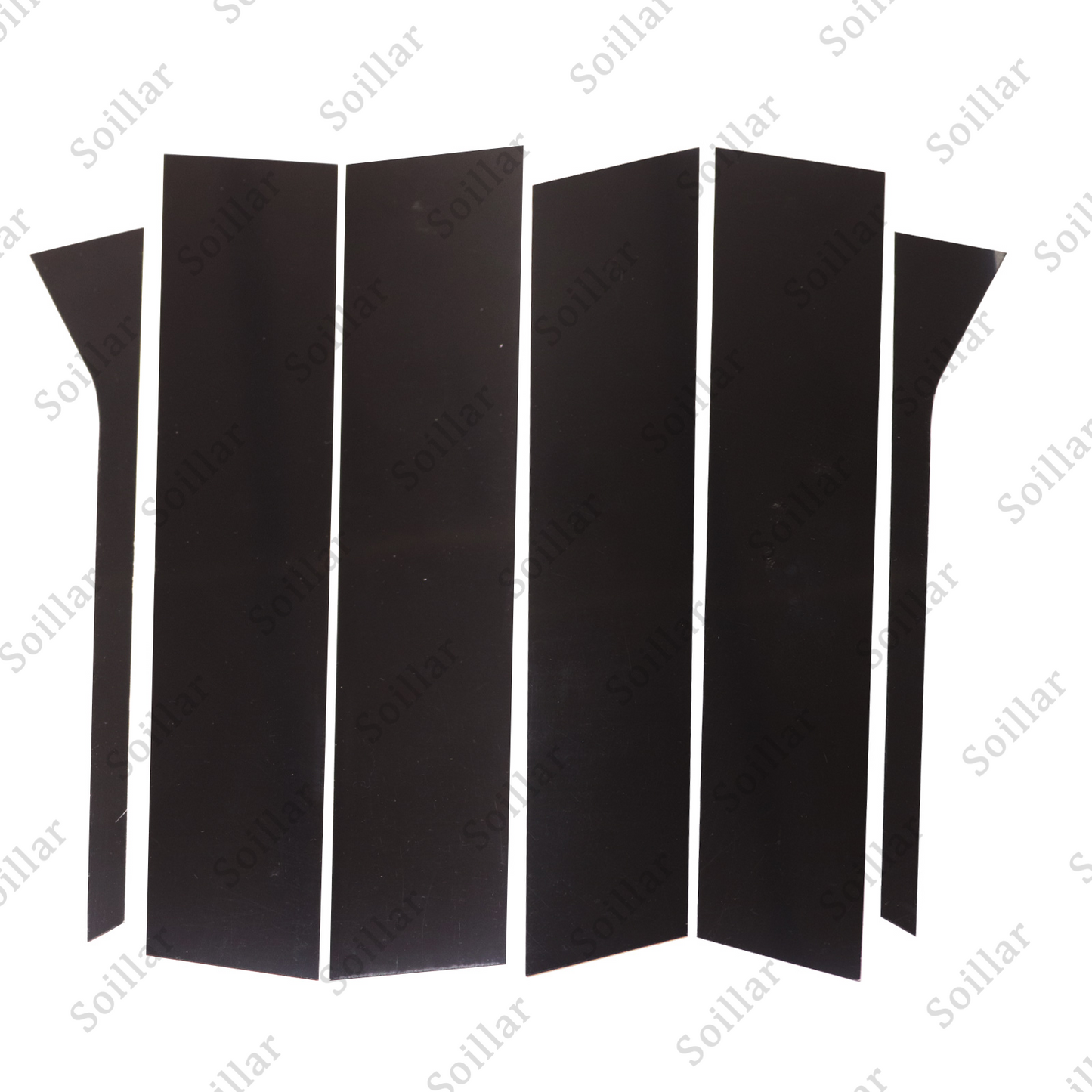 6 For 2006-2010 VW Jetta Sedan Black Pillar Post Door Trim Cover Car Accessories