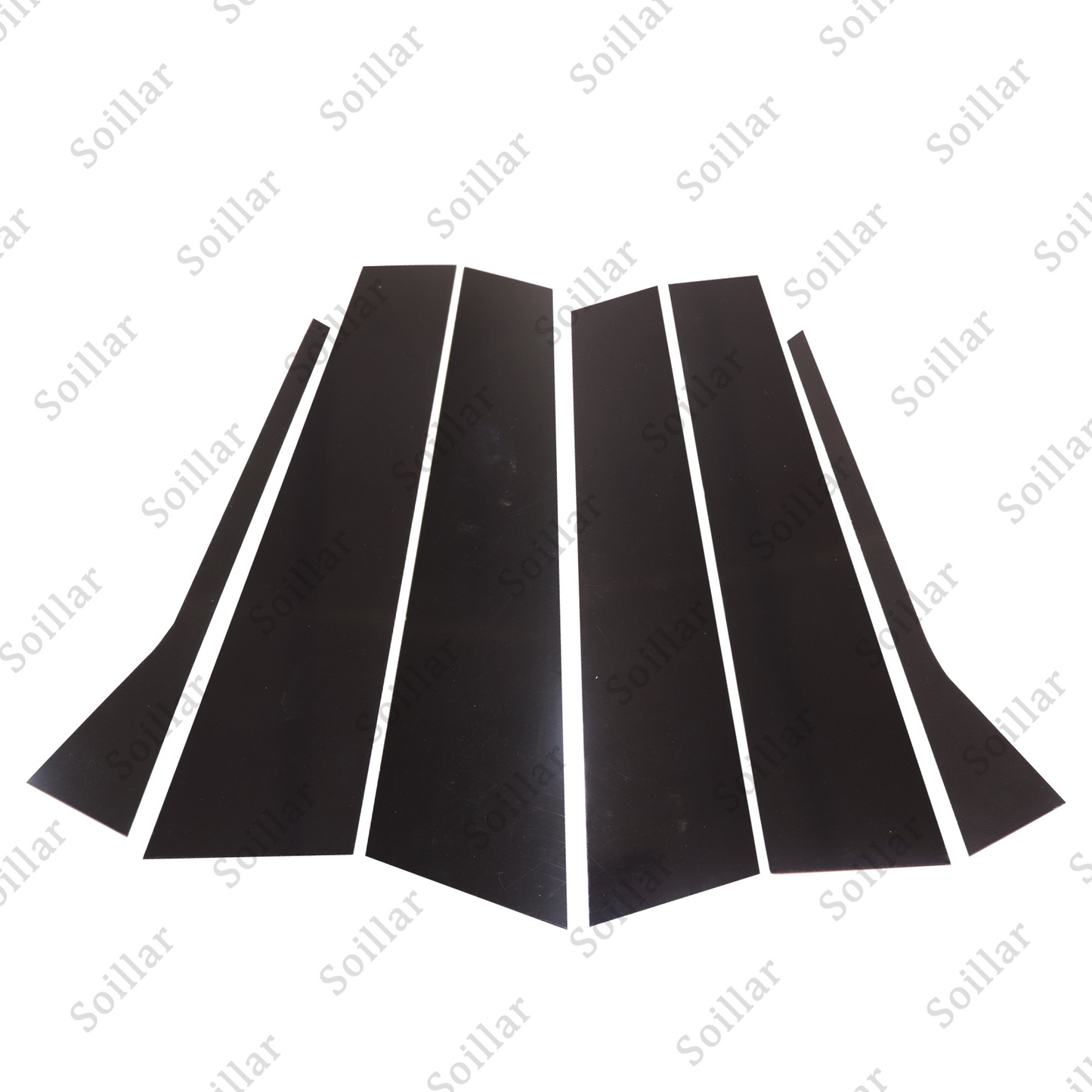 6 For 2006-2010 VW Jetta Sedan Black Pillar Post Door Trim Cover Car Accessories