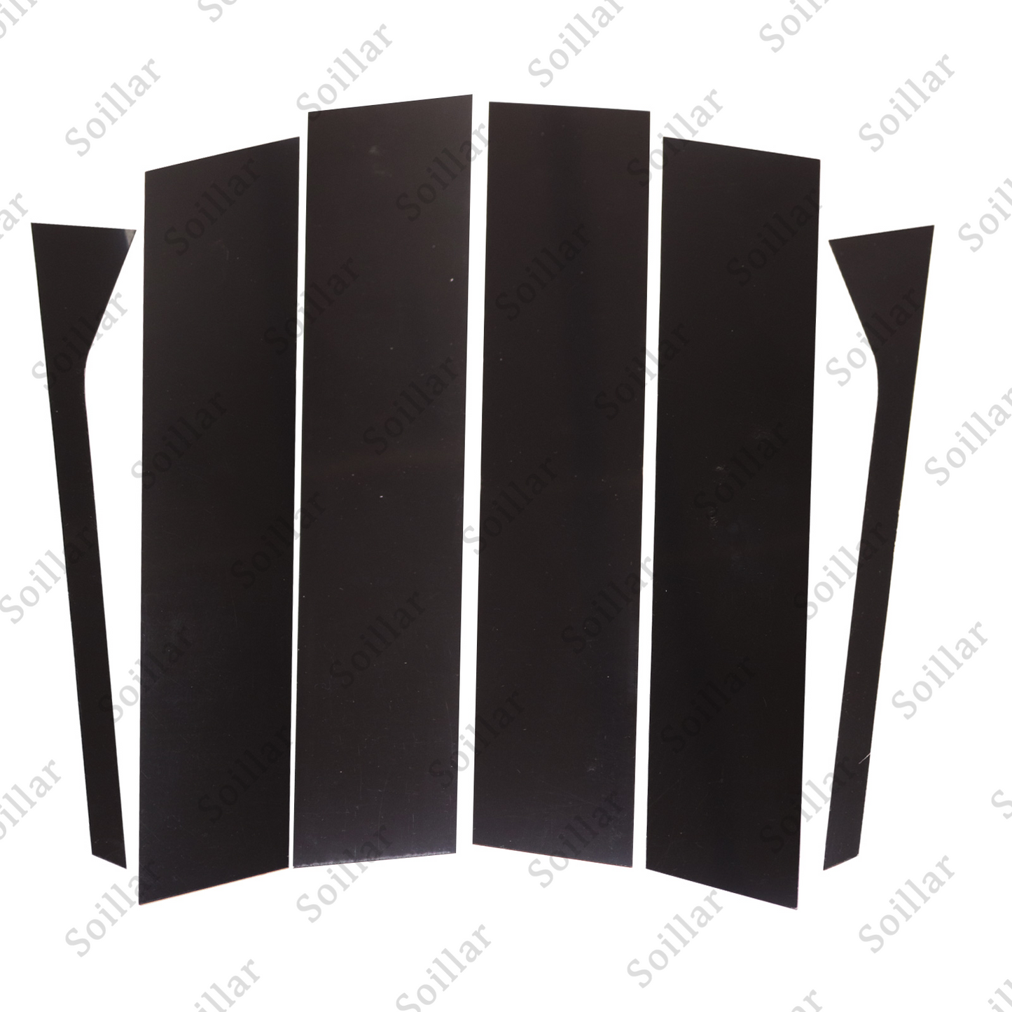 6 For 2006-2010 VW Jetta Sedan Black Pillar Post Door Trim Cover Car Accessories