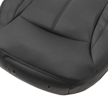 For 2010-2013 Buick LaCrosse Front Driver & Passenger Bottom & Top Leather Seat Cover Black