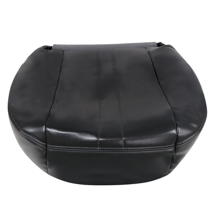 For 2003-2014 Chevy Express & GMC Savana 1500 Front Driver & Passenger Bottom & Top Leather Seat Cover Dark Gray