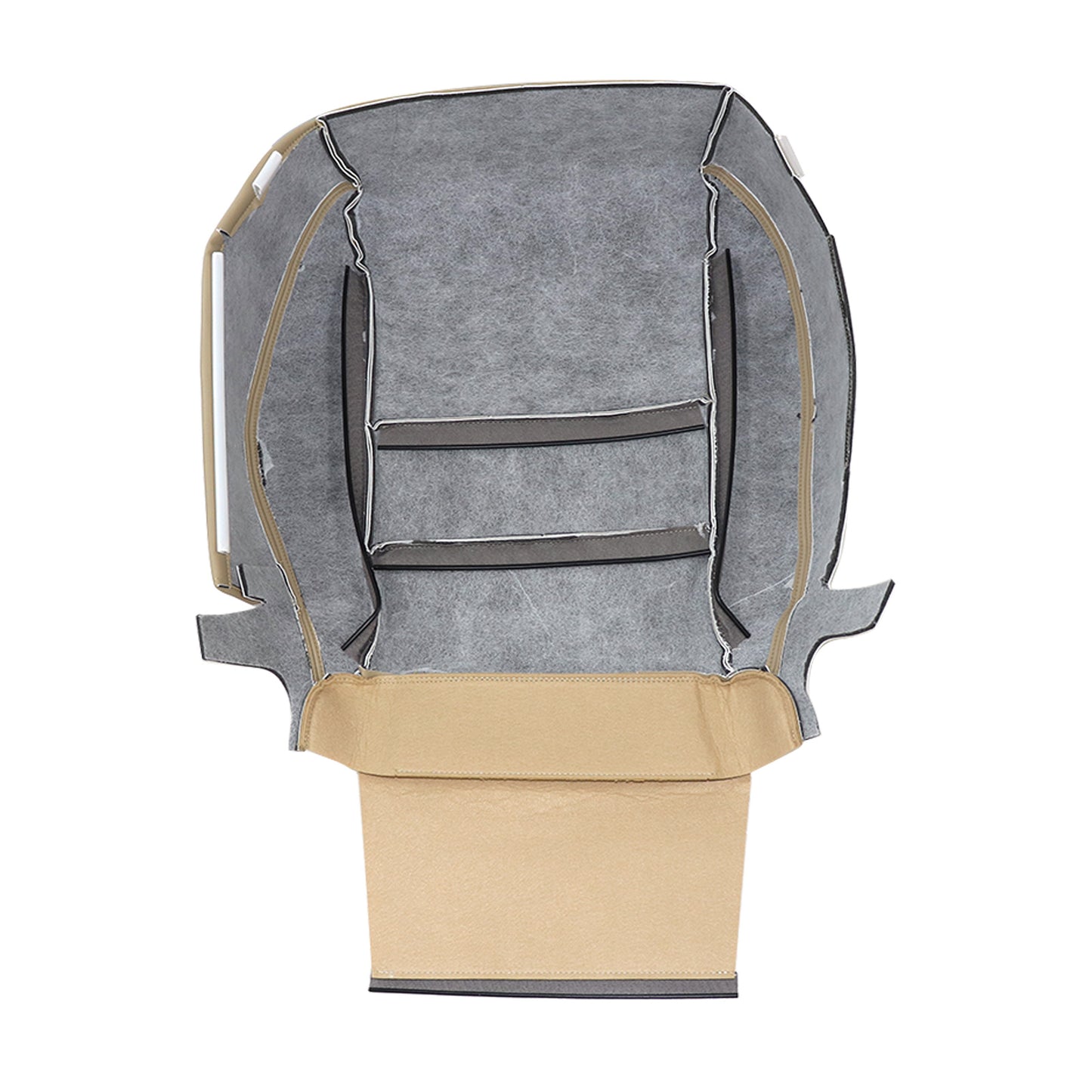 For 2003-2007 Honda Accord 4DR Front Driver & Passenger Bottom & Top Leather Seat Cover Tan