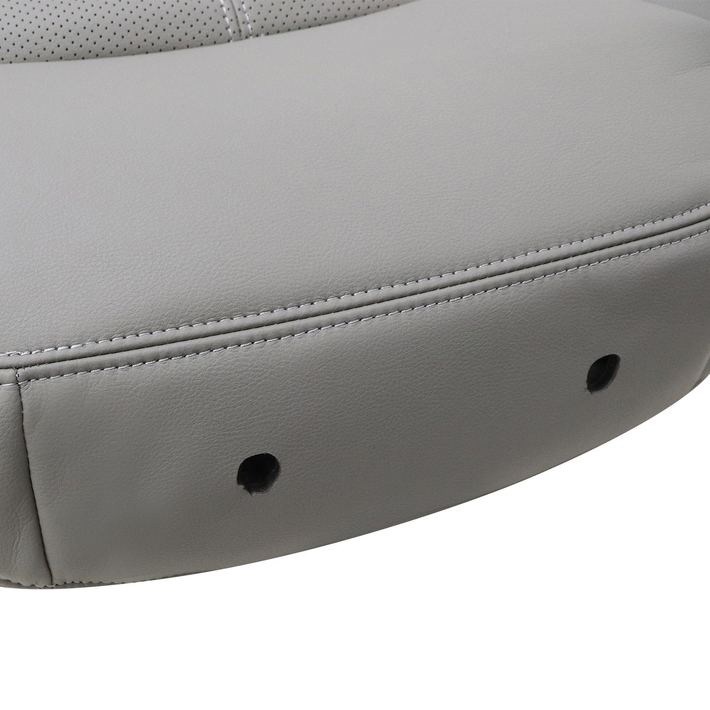 For 2010-2013 Buick LaCrosse Front Driver & Passenger Bottom & Top Leather Seat Cover Titanium Gray