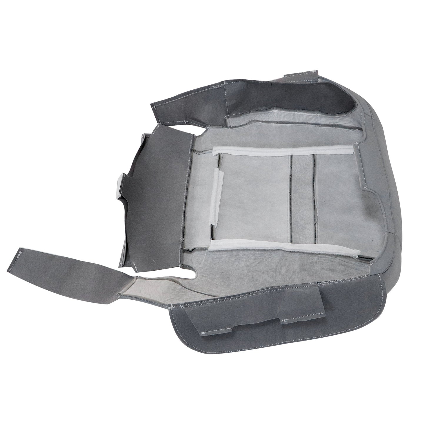 For 2006-2010 Dodge Ram 1500 2500 Front Driver & Passenger Bottom & Top Cloth Seat Cover Light Gray