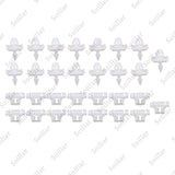 30Pcs For Mercedes Sacco 190 W201 W124 A124 S124 Car Side Door Moulding Clip