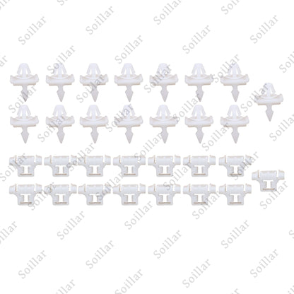 30Pcs For Mercedes Sacco 190 W201 W124 A124 S124 Car Side Door Moulding Clip