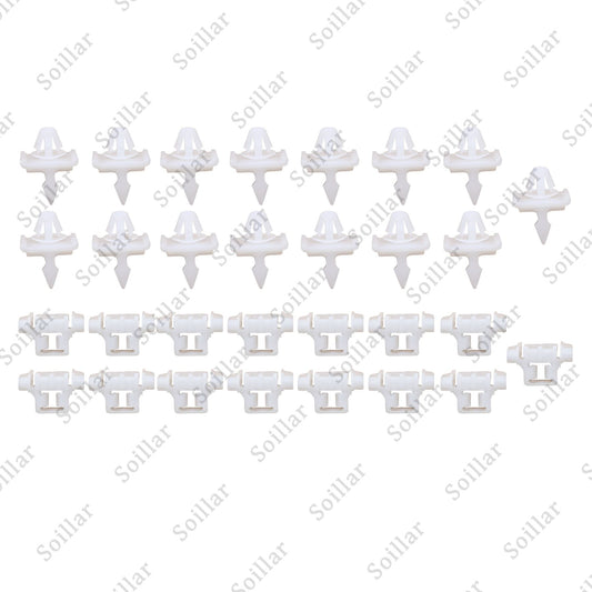 30Pcs For Mercedes Sacco 190 W201 W124 A124 S124 Car Side Door Moulding Clip