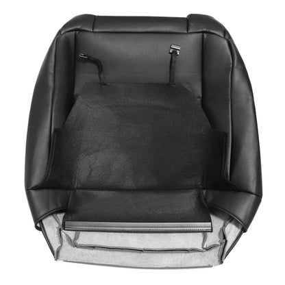For 2009-2018 Dodge Ram 1500 2500 3500 Replacement Driver & Passenger Bottom & Top Leather Seat Cover Black