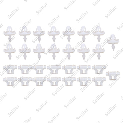 30Pcs For Mercedes Sacco 190 W201 W124 A124 S124 Car Side Door Moulding Clip