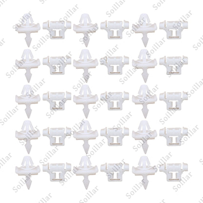 30Pcs For Mercedes Sacco 190 W201 W124 A124 S124 Car Side Door Moulding Clip