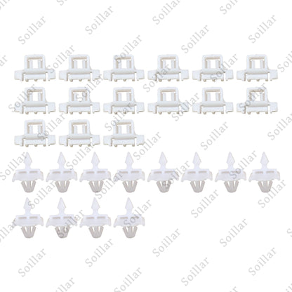 30Pcs For Mercedes Sacco 190 W201 W124 A124 S124 Car Side Door Moulding Clip