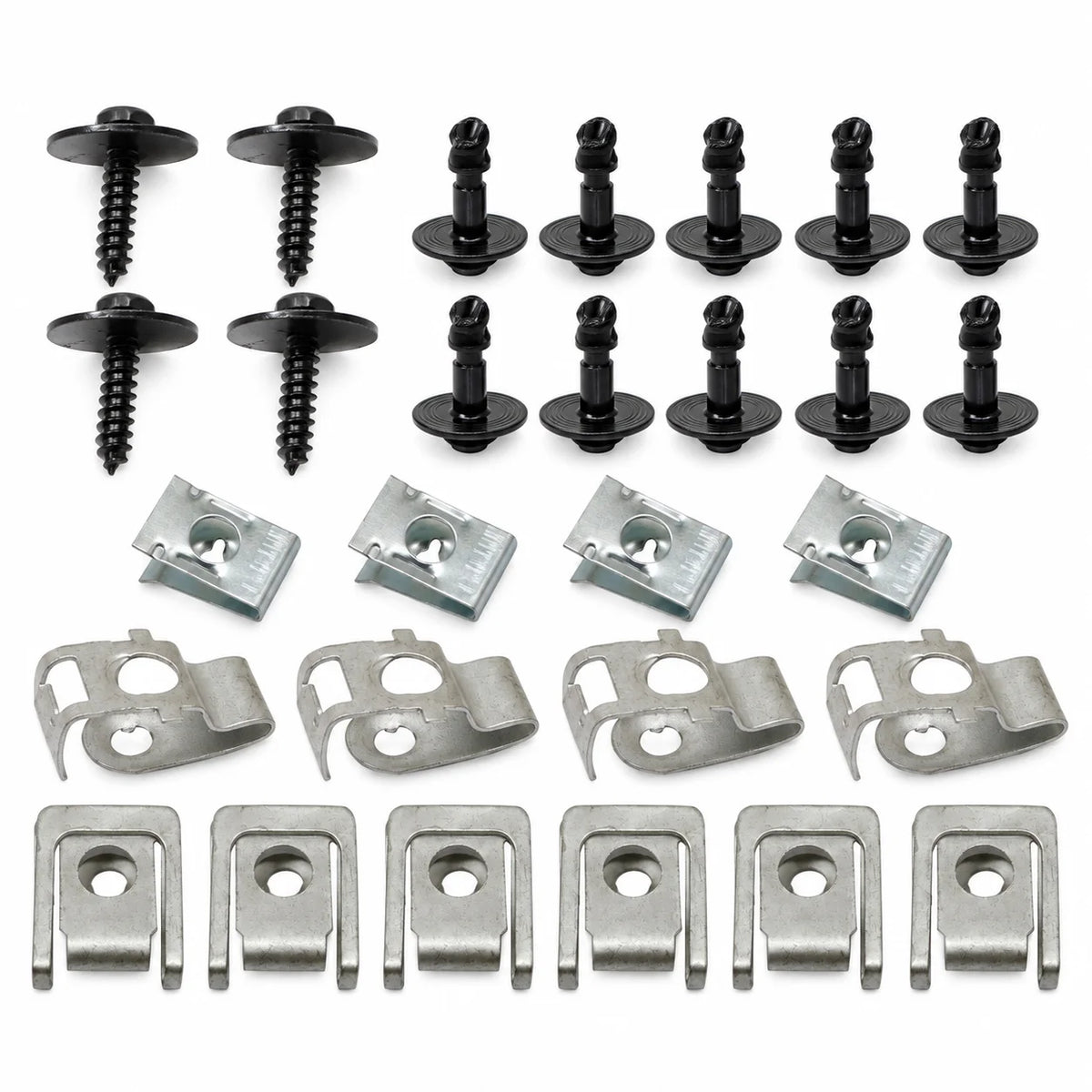 28x Engine splash guard mounting kit screw For 2011-2018 AUDI Q5 A4 A5 A6 A7