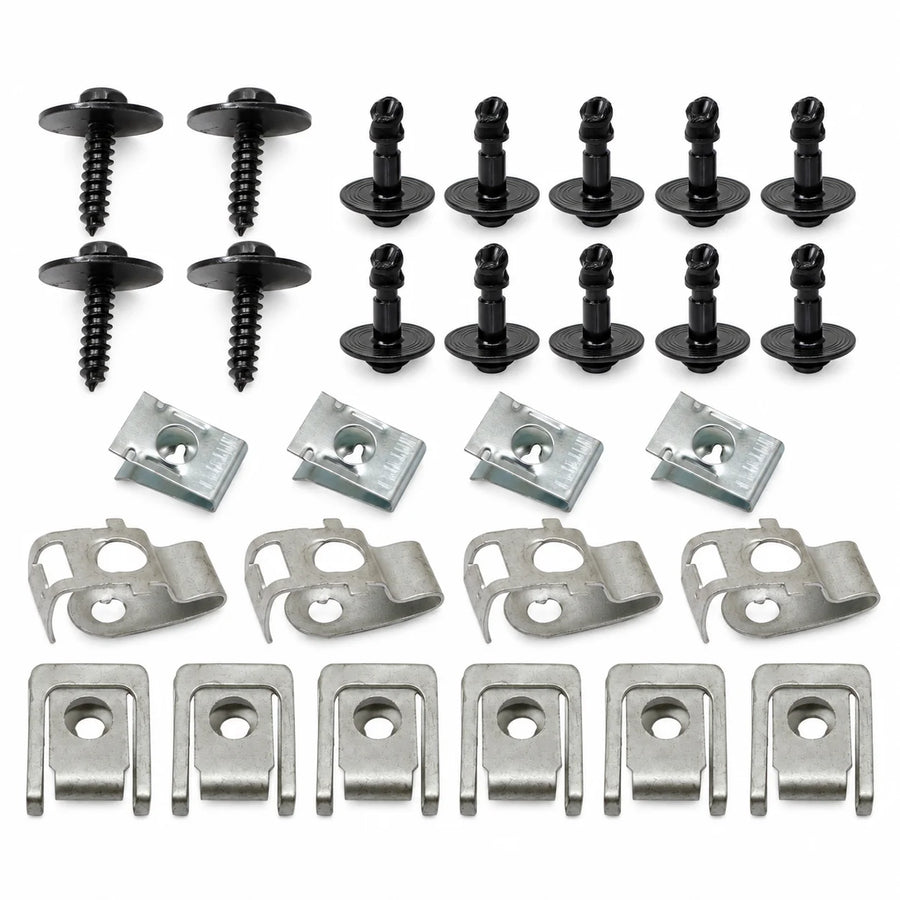 28x Engine splash guard mounting kit screw For 2011-2018 AUDI Q5 A4 A5 A6 A7