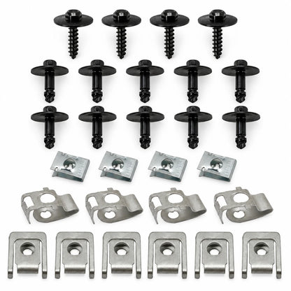 28x Engine splash guard mounting kit screw For 2011-2018 AUDI Q5 A4 A5 A6 A7