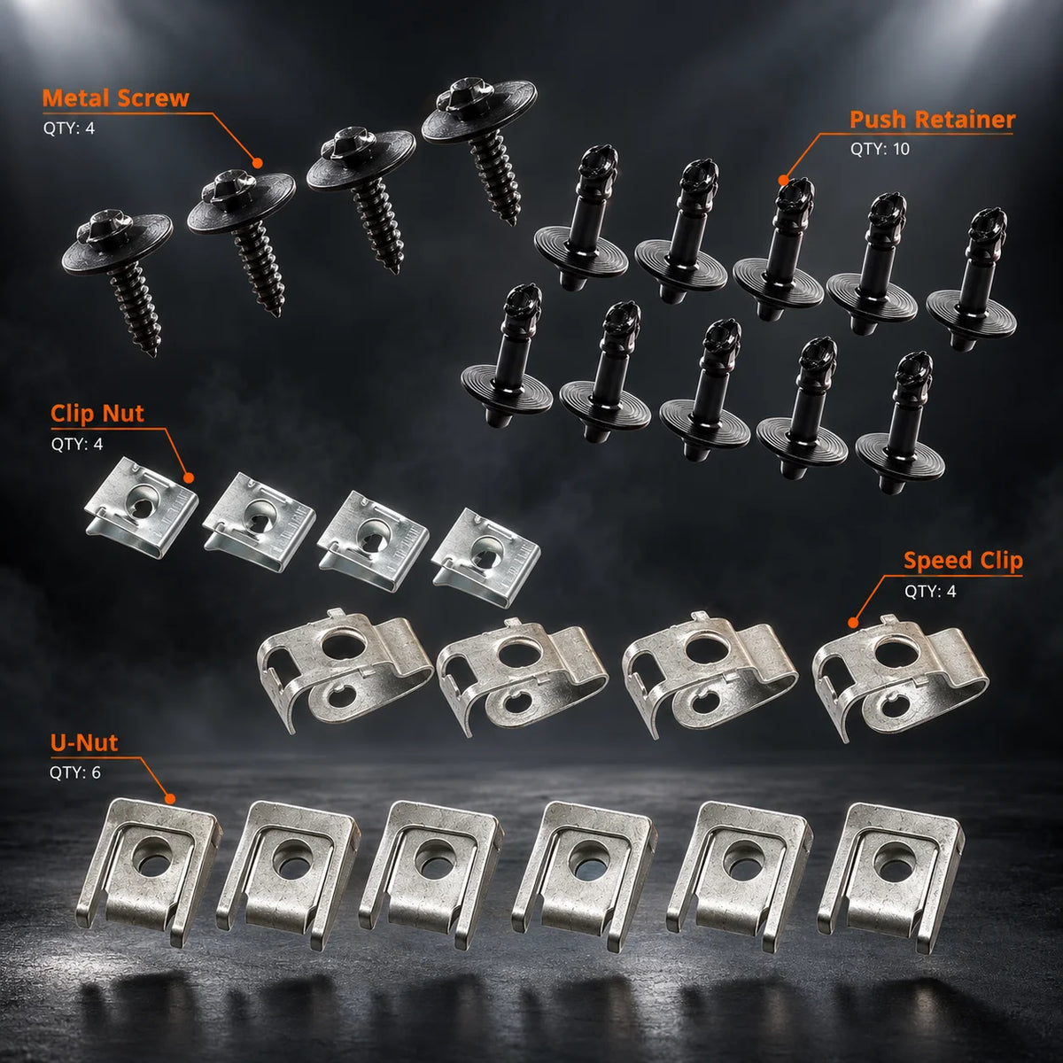 28x Engine splash guard mounting kit screw For 2011-2018 AUDI Q5 A4 A5 A6 A7