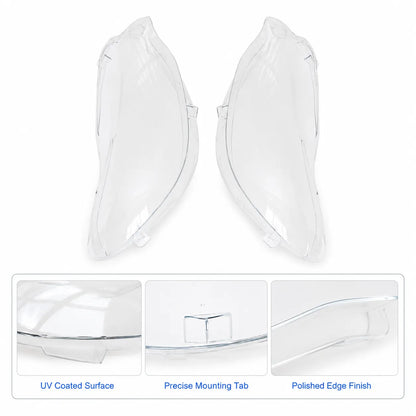 Pairs For 2 Series BMW F22 F23 Coupe 2014-2021 Car Headlight Lens Cover