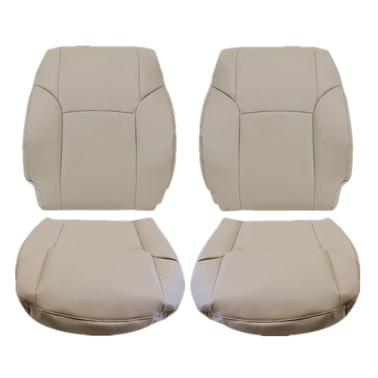 For 2003-2009 Toyota 4Runner Driver & Passenger Bottom & Top Leather Seat Cover Tan