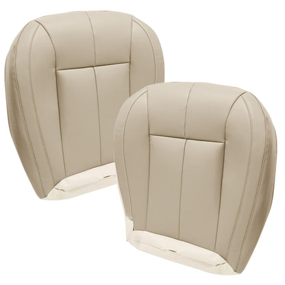For 1999-2004 Jeep Grand Cherokee Front Driver & Passenger Bottom Leather Seat Cover Tan