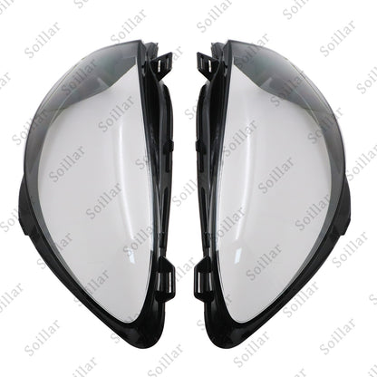 Pair Headlight Lens Cover Clear For 2016-2019 Mercedes Benz W166 GLE350 GLE43