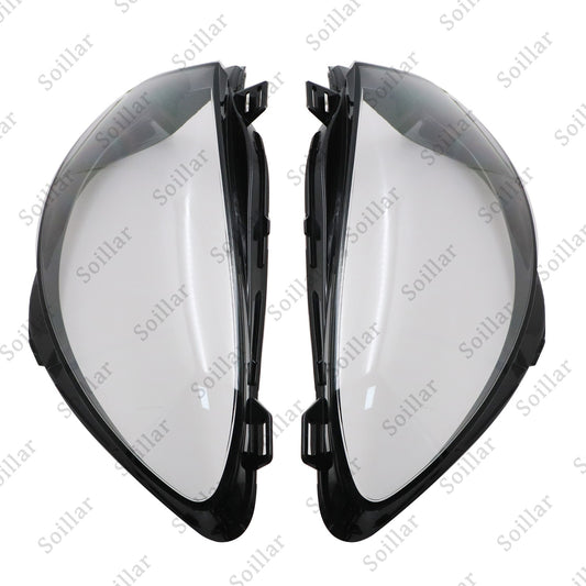 Pair Headlight Lens Cover Clear For 2016-2019 Mercedes Benz W166 GLE350 GLE43