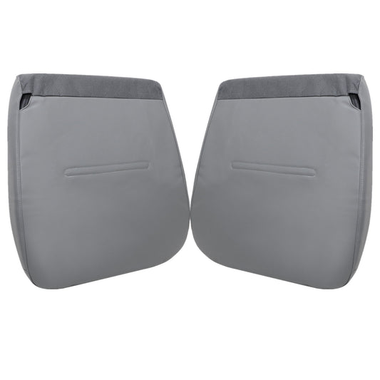 Fit For 2001-2007 Ford F-350 Driver & Passenger Bottom Leather Seat Cover Gray