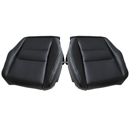 For 2007 -2011 Honda CRV Driver & Passenger Bottom Leather Seat Cover Black