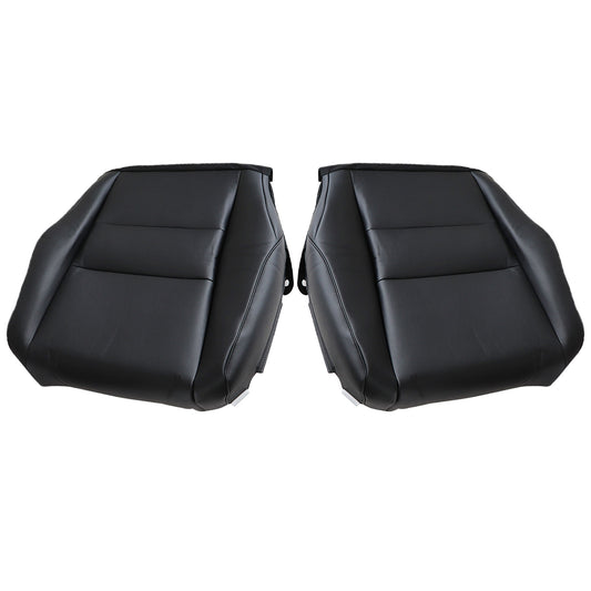 For 2007 -2011 Honda CRV Driver & Passenger Bottom Leather Seat Cover Black