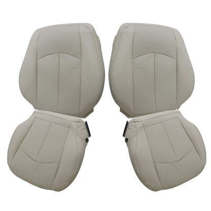 For 2003-2009 Mercedes Benz E63 E280 E300 E320 E350 E500 E550 Driver & Passenger Bottom & Top PERFORATED Leather Seat Cover Light Tan
