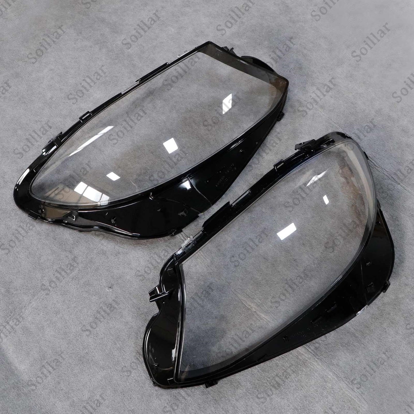 2x Headlight Lens Cover Shell For 2016-2023 Mercedes Benz E Class W213 E300 E450