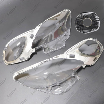 Pair Headlight Lens Cover Shell Clear Glass Fit For Lexus GS300 350 450h 2004-11
