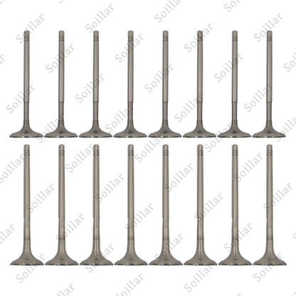 8x Intake Valves + 8x Exhaust Valves For Mercedes M271 W204 W212 C200 C250 E200