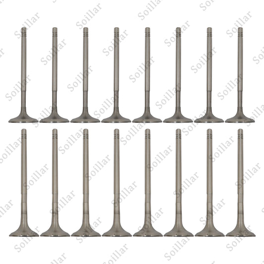 8x Intake Valves + 8x Exhaust Valves For Mercedes M271 W204 W212 C200 C250 E200