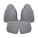 For 2001-2007 Ford F250 F350 F450 Driver-Passenger Bottom-Top Seat Cover Gray
