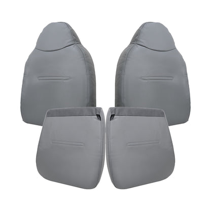 For 2001-2007 Ford F250 F350 F450 Driver-Passenger Bottom-Top Seat Cover Gray