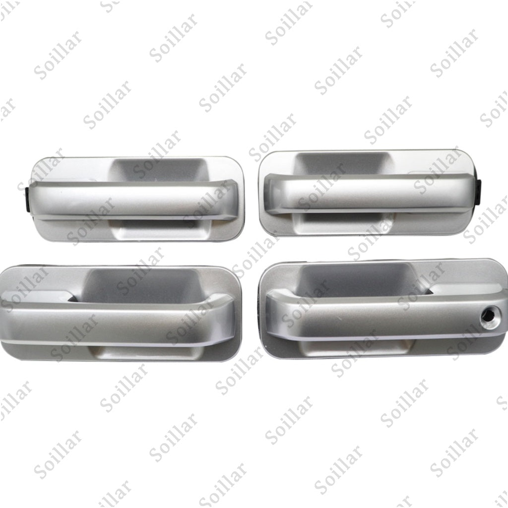 4Pcs Fits 2015-2020 Ford F-150 F150 Ingot Silver Door Handles Front and Rear Set