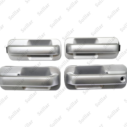 4Pcs Fits 2015-2020 Ford F-150 F150 Ingot Silver Door Handles Front and Rear Set